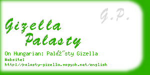 gizella palasty business card